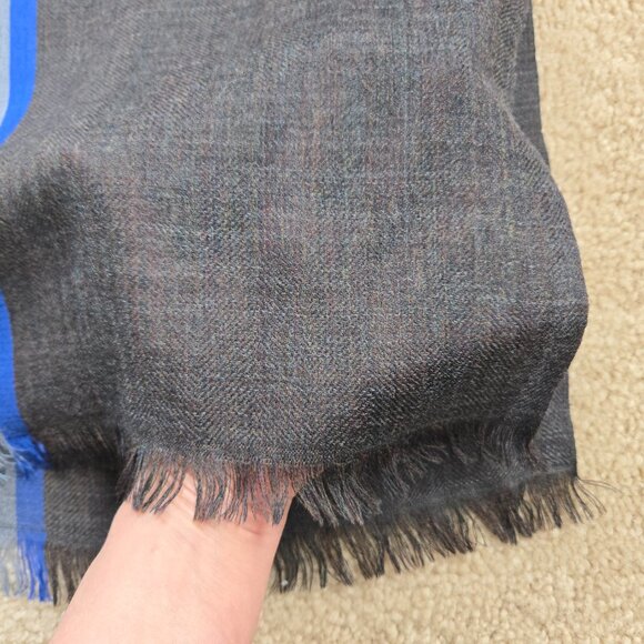 NWOT Ahujasons Wool Lightweight Stripe Scarf - Picture 7 of 10